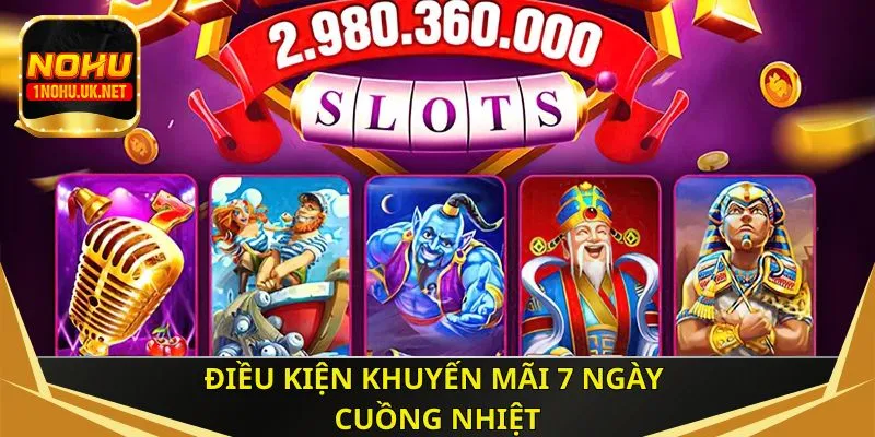 Điều kiện khuyến mãi 7 ngày cuồng nhiệt
